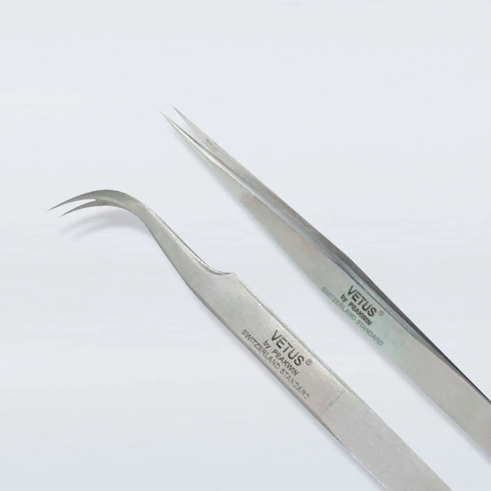 Pinzas Vetus para extensiones de pestañas