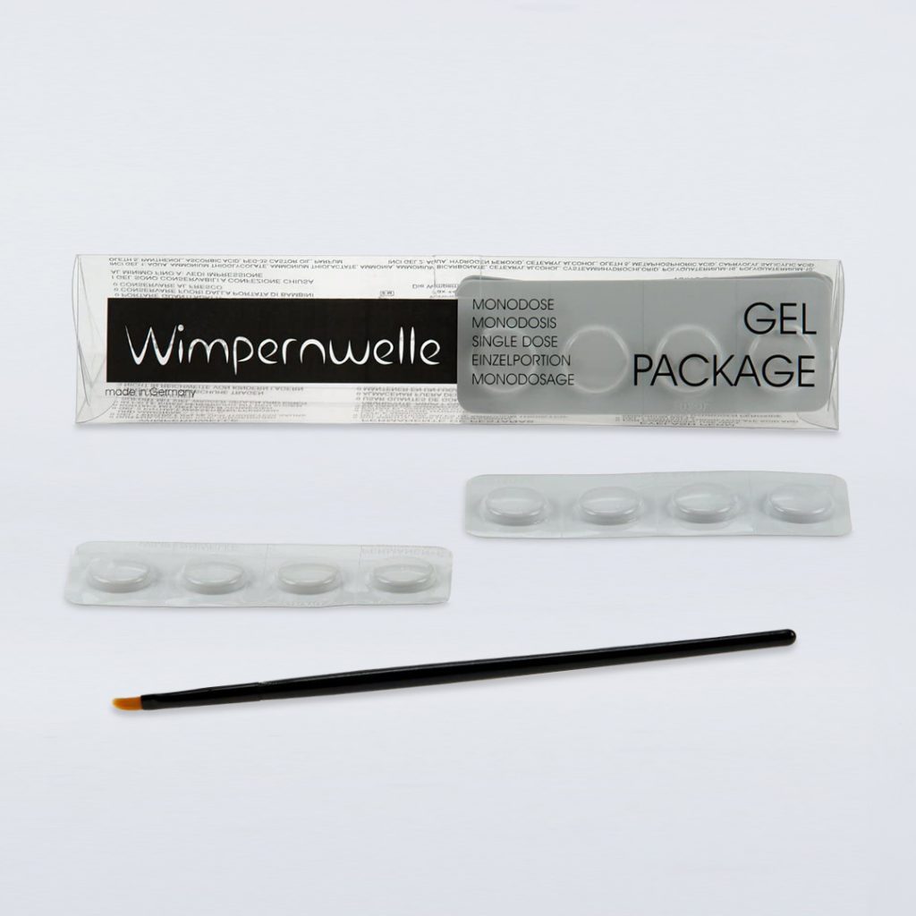 Wimpernwelle Basis-Set (Einzelportionen) – Inkl. Gel, Locken & Pinsel Für Professionelle Anwendung